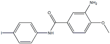 3-amino-N-(4-iodophenyl)-4-methoxybenzamide Struktur