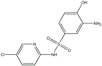 3-amino-N-(5-chloropyridin-2-yl)-4-hydroxybenzene-1-sulfonamide Struktur