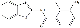 3-amino-N-1,3-benzothiazol-2-yl-2-methylbenzamide Struktur