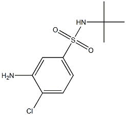 3-amino-N-tert-butyl-4-chlorobenzene-1-sulfonamide Struktur