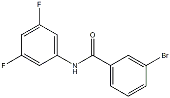 3-bromo-N-(3,5-difluorophenyl)benzamide Struktur