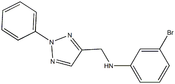 3-bromo-N-[(2-phenyl-2H-1,2,3-triazol-4-yl)methyl]aniline Struktur