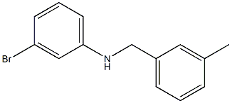 3-bromo-N-[(3-methylphenyl)methyl]aniline Struktur