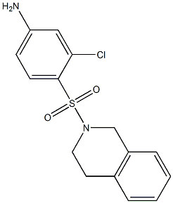 3-chloro-4-(1,2,3,4-tetrahydroisoquinoline-2-sulfonyl)aniline Struktur