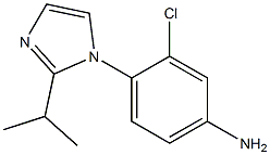 3-chloro-4-[2-(propan-2-yl)-1H-imidazol-1-yl]aniline Struktur