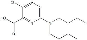 3-chloro-6-(dibutylamino)pyridine-2-carboxylic acid Struktur