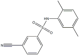 3-cyano-N-(2,5-dimethylphenyl)benzenesulfonamide Struktur