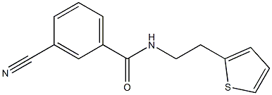 3-cyano-N-(2-thien-2-ylethyl)benzamide Struktur