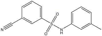 3-cyano-N-(3-methylphenyl)benzenesulfonamide Struktur