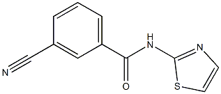 3-cyano-N-1,3-thiazol-2-ylbenzamide Struktur