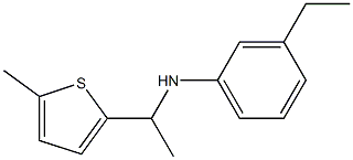 3-ethyl-N-[1-(5-methylthiophen-2-yl)ethyl]aniline Struktur