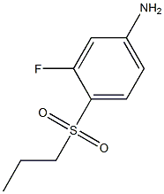 3-fluoro-4-(propane-1-sulfonyl)aniline Struktur