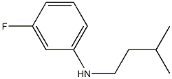 3-fluoro-N-(3-methylbutyl)aniline Struktur