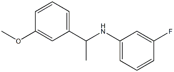 3-fluoro-N-[1-(3-methoxyphenyl)ethyl]aniline Struktur