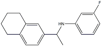 3-fluoro-N-[1-(5,6,7,8-tetrahydronaphthalen-2-yl)ethyl]aniline Struktur