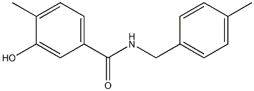 3-hydroxy-4-methyl-N-[(4-methylphenyl)methyl]benzamide Struktur