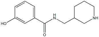 3-hydroxy-N-(piperidin-3-ylmethyl)benzamide Struktur