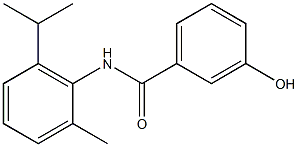 3-hydroxy-N-[2-methyl-6-(propan-2-yl)phenyl]benzamide Struktur