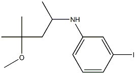 3-iodo-N-(4-methoxy-4-methylpentan-2-yl)aniline Struktur