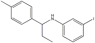 3-iodo-N-[1-(4-methylphenyl)propyl]aniline Struktur