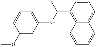 3-methoxy-N-[1-(naphthalen-1-yl)ethyl]aniline Struktur