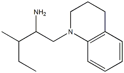 3-methyl-1-(1,2,3,4-tetrahydroquinolin-1-yl)pentan-2-amine Struktur