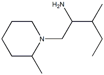 3-methyl-1-(2-methylpiperidin-1-yl)pentan-2-amine Struktur