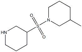 3-methyl-1-(piperidin-3-ylsulfonyl)piperidine Struktur