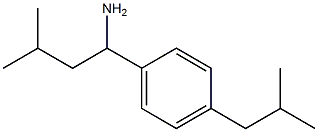 3-methyl-1-[4-(2-methylpropyl)phenyl]butan-1-amine Struktur