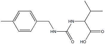 3-methyl-2-({[(4-methylbenzyl)amino]carbonyl}amino)butanoic acid Struktur