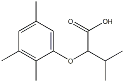 3-methyl-2-(2,3,5-trimethylphenoxy)butanoic acid Struktur