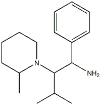 3-methyl-2-(2-methylpiperidin-1-yl)-1-phenylbutan-1-amine Struktur