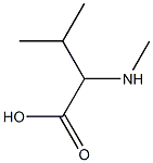 3-methyl-2-(methylamino)butanoic acid Struktur