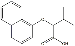 3-methyl-2-(naphthalen-1-yloxy)butanoic acid Struktur