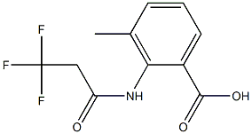 3-methyl-2-[(3,3,3-trifluoropropanoyl)amino]benzoic acid Struktur