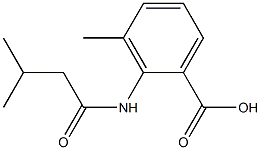 3-methyl-2-[(3-methylbutanoyl)amino]benzoic acid Struktur