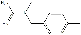 3-methyl-3-[(4-methylphenyl)methyl]guanidine Struktur