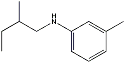 3-methyl-N-(2-methylbutyl)aniline Struktur