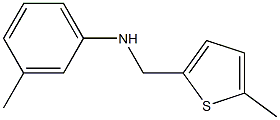 3-methyl-N-[(5-methylthiophen-2-yl)methyl]aniline Struktur