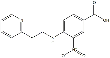 3-nitro-4-{[2-(pyridin-2-yl)ethyl]amino}benzoic acid Struktur