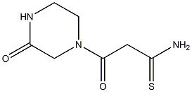 3-oxo-3-(3-oxopiperazin-1-yl)propanethioamide Struktur