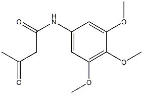 3-oxo-N-(3,4,5-trimethoxyphenyl)butanamide Struktur