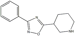 3-phenyl-5-(piperidin-3-yl)-1,2,4-oxadiazole Struktur