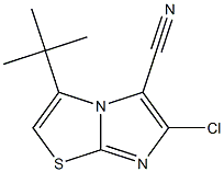 3-tert-butyl-6-chloroimidazo[2,1-b][1,3]thiazole-5-carbonitrile Struktur