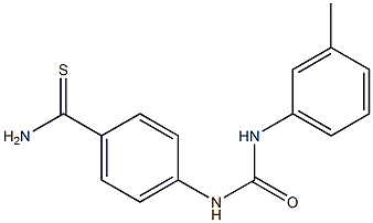 4-({[(3-methylphenyl)amino]carbonyl}amino)benzenecarbothioamide Struktur