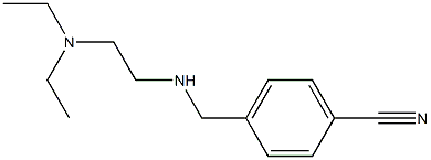 4-({[2-(diethylamino)ethyl]amino}methyl)benzonitrile Struktur