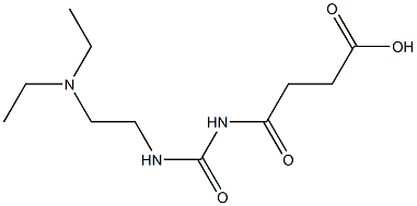 4-({[2-(diethylamino)ethyl]carbamoyl}amino)-4-oxobutanoic acid Struktur