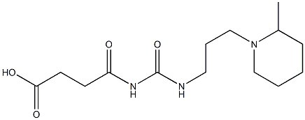 4-({[3-(2-methylpiperidin-1-yl)propyl]carbamoyl}amino)-4-oxobutanoic acid Struktur