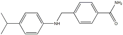 4-({[4-(propan-2-yl)phenyl]amino}methyl)benzamide Struktur