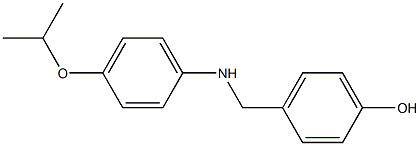 4-({[4-(propan-2-yloxy)phenyl]amino}methyl)phenol Struktur